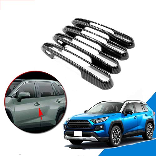 LYSHUI Cubierta de la decoración de la manija de la Puerta Exterior del Coche, Apta para Toyota RAV4 XA50 2019 LYSHUI Cubierta de la decoración de la manija de la Puerta Exterior del Coche, Apta para Toyota RAV4 XA50 2019
