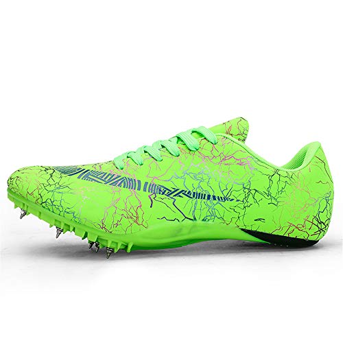 LYXIANG Pista Y Campo Zapatos, Hombres De EjecuciĂłn 8 Spikes Zapatos Profesional Atletismo Zapatos De Clavo De Entrenamiento Cruzado Competencia PaĂs Zapatilla De Deporte Unisex,Verde,39 LYXIANG Pista Y Campo Zapatos, Hombres De EjecuciĂłn 8 Spikes Zapatos Profesional Atletismo Zapatos De Clavo De Entrenamiento Cruzado Competencia PaĂs Zapatilla De Deporte Unisex,Verde,39