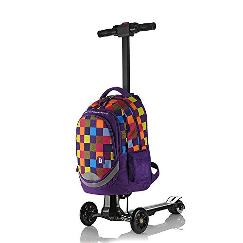 LYY Maleta de Varilla de Tiro eléctrica de 18 Pulgadas, Embarque de Bolso de Viaje de Scooter, 120 kg Carga / 12 km de Resistencia, Plegado rápido,Blue LYY Maleta de Varilla de Tiro eléctrica de 18 Pulgadas, Embarque de Bolso de Viaje de Scooter, 120 kg Carga / 12 km de Resistencia, Plegado rápido,Blue