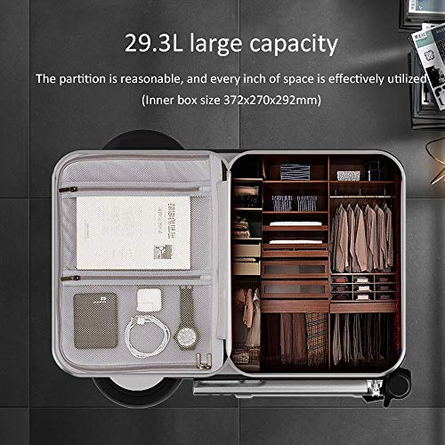 LYY Maleta eléctrica de 20 Pulgadas, Maleta Inteligente para Montar en Moto, 90 kg Carga de Carga/Barra de tracción telescópica Oculta, Vida útil de la batería 15-18 km,Darkgray LYY Maleta eléctrica de 20 Pulgadas, Maleta Inteligente para Montar en Moto, 90 kg Carga de Carga/Barra de tracción telescópica Oculta, Vida útil de la batería 15-18 km,Darkgray