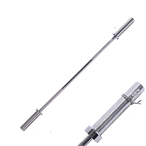 LYzpf Barra Pesas Recta Halterofilia Barras Hogar Gimnasio Musculacion Gym Barbell Bar para Culturismo Fitness Aparatos Gimnasia Equipo de Entrenamiento Fuerza Accesorios,1.2m-(2.5cm)