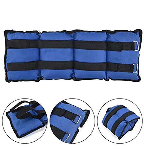 LYzpf Pesas de Tobillo Sacos Arena Respirable Entrenamiento de Fuerza Máquinas de Fitness Deportes para Gimnasio Accesorios de Aparatos Gimnasia,5kg*2