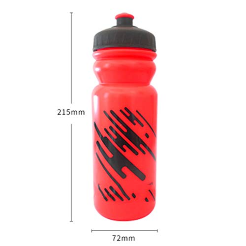 LZJX 650ML 22oz Matraz De Deportes,Pulse Y Pulse El Pico Botella De Agua,A Prueba De Fugas Reutilizable Taza,Viaje Gimnasio Ciclismo Fácil De Limpiar Fácil De Cargar-Rojo 650ml