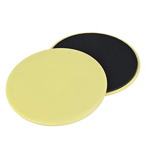 LZKW Gliding Fitness Fitness Disc Sliding Disc Uso de Ajuste Cruzado para Refuerzo Central(Yellow)