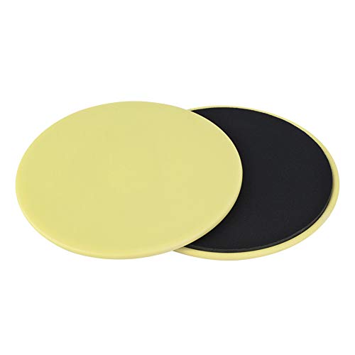 LZKW Gliding Fitness Fitness Disc Sliding Disc Uso de Ajuste Cruzado para Refuerzo Central(Yellow)