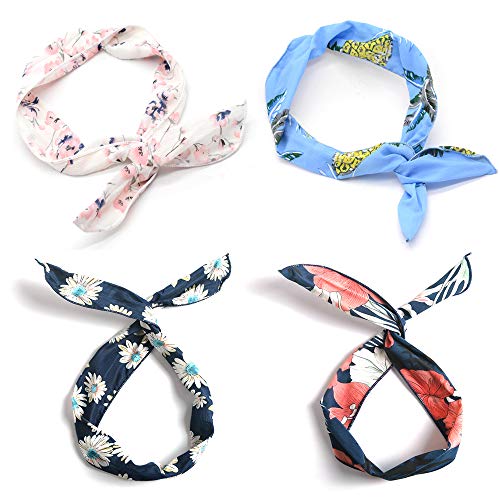 LZYMSZ 12PCS Twist Bow Bandas Para la Cabeza con Cable, Alambre de Hierro Anudado Banda Para Cabello Flor, Yoga Head Wraps Turbante Deportivo, Vintage Impreso Criss Cross(12-SS) LZYMSZ 12PCS Twist Bow Bandas Para la Cabeza con Cable, Alambre de Hierro Anudado Banda Para Cabello Flor, Yoga Head Wraps Turbante Deportivo, Vintage Impreso Criss Cross(12-SS)