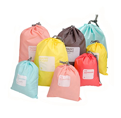 LZYMSZ 8 Piezas Nylon Lazo Bolsa Ropa Impermeable Bolso Viaje Bolsa Sucia Cable Bolsa ZapatosBolsa (8-PCS) LZYMSZ 8 Piezas Nylon Lazo Bolsa Ropa Impermeable Bolso Viaje Bolsa Sucia Cable Bolsa ZapatosBolsa (8-PCS)