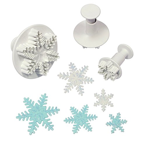 M C S Copos de Nieve Lares Terrassen Fondant plastilina Frozen 3 Stk