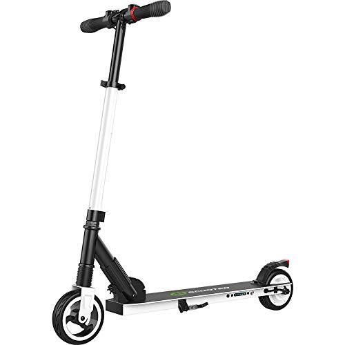 M MEGAWHEELS Scooter-Patinete electrico Adulto y niño, Ajustable la Altura, 5000 mAh, 23km/h.(Blanco)