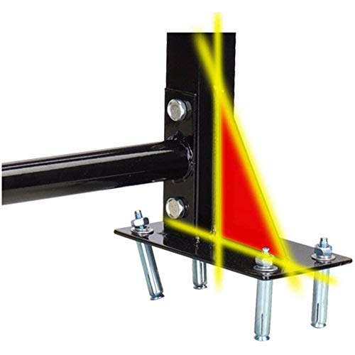 M-TOP Barra Dominadas Pared Multifuncion, Barra de Tracción Profesional con Empuñaduras Acolchadas, Pull Up Bar Portatil Máx Cojinete de Carga 300 Kg Black M-TOP Barra Dominadas Pared Multifuncion, Barra de Tracción Profesional con Empuñaduras Acolchadas, Pull Up Bar Portatil Máx Cojinete de Carga 300 Kg Black