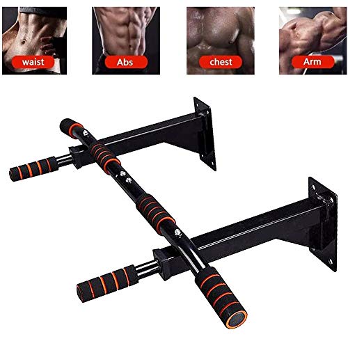 M-TOP Barra Dominadas Pared Multifuncion, Barra de Tracción Profesional con Empuñaduras Acolchadas, Pull Up Bar Portatil Máx Cojinete de Carga 300 Kg Black M-TOP Barra Dominadas Pared Multifuncion, Barra de Tracción Profesional con Empuñaduras Acolchadas, Pull Up Bar Portatil Máx Cojinete de Carga 300 Kg Black