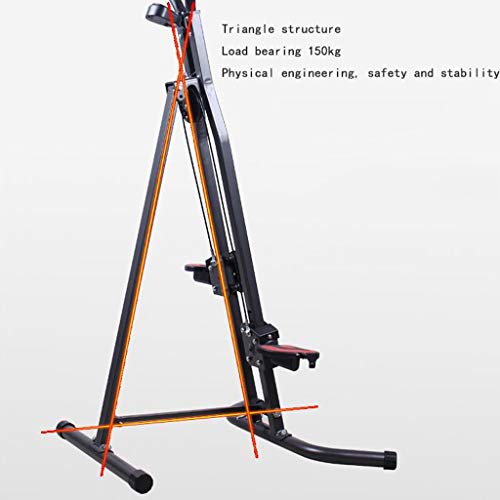 M-YN Máquina de Ejercicio Vertical 330LBS LCD Máquina escaladora Plegable Máquina de Escalada de Fitness Escalador Vertical for Gimnasio en casa