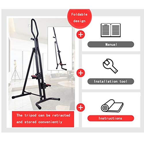 M-YN Máquina de Ejercicio Vertical 330LBS LCD Máquina escaladora Plegable Máquina de Escalada de Fitness Escalador Vertical for Gimnasio en casa