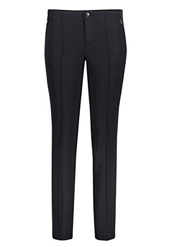 MAC Anna - Pantalón de pierna recta para mujer negro 44W x 28L