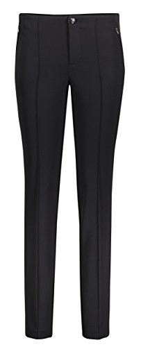 MAC Anna - Pantalón de pierna recta para mujer negro 44W x 28L