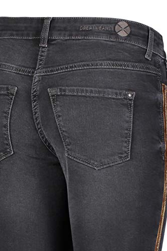 MAC Jeans Dream Slim Velvet Chain Vaqueros, Negro (Black Slight Use Wash D983), W23/L29 (Talla del Fabricante: 00/29) para Mujer