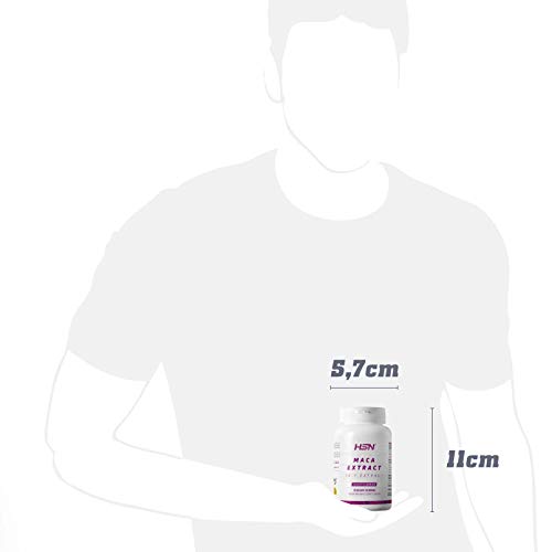 Maca Andina de HSN | 500mg | Extracto 10:1 Alta Concentración | Energizante Natural | Apto Vegano, Sin Gluten, Sin Lactosa | 120 Cápsulas Vegetales Maca Andina de HSN | 500mg | Extracto 10:1 Alta Concentración | Energizante Natural | Apto Vegano, Sin Gluten, Sin Lactosa | 120 Cápsulas Vegetales