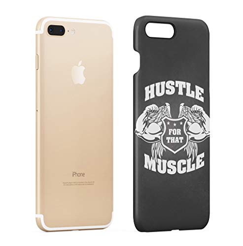 Maceste Gym Hustle For That Muscle Compatible with iPhone 7 Plus/iPhone 8 Plus SnapOn Hard Plastic Phone Protective Carcasa Cubierta Case Cover