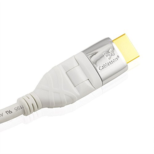 Mackuna Flex Plus 1M Cable de extensión HDMI - Audio - Video con Ethernet (1080P, 4k2k, PS4, Xbox One, DVD, BLU-Ray, Sky HD, Virgin Box, UHD, LCD Full HD, Plasma & TV LED, 3D TV Plomo, ARC