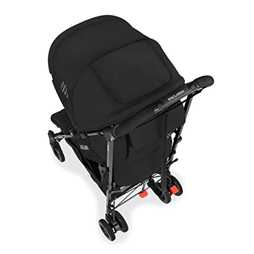 Maclaren Quest arc Silla de paseo - ligero, manillar unido, para recién nacidos hasta los 25kg, Asiento multiposición, suspensión en las 4 ruedas, Negro