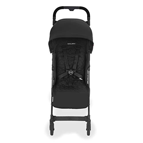 Maclaren Quest arc Silla de paseo - ligero, manillar unido, para recién nacidos hasta los 25kg, Asiento multiposición, suspensión en las 4 ruedas, Negro