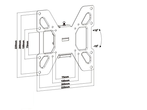 Maclean brackets - Maclean mc-597 - Montaje Soporte de Pared para Pantalla LCD led TV (23-42