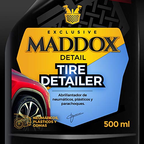 Maddox Detail - Tire Detailer - Abrillantador de Neumáticos, Plásticos, Gomas de Exterior (500ml) Maddox Detail - Tire Detailer - Abrillantador de Neumáticos, Plásticos, Gomas de Exterior (500ml)