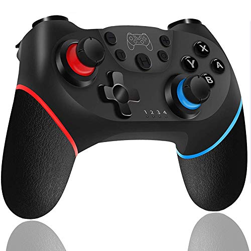 Maegoo Mando Inalámbrico para Nintendo Switch y Switch Lite, Bluetooth Wireless Nintendo Switch Pro Mando Controlador Gamepad Joypad Joystick Admite Sensor 6 Gyro Axis, Turbo y Dual Motor Vibration