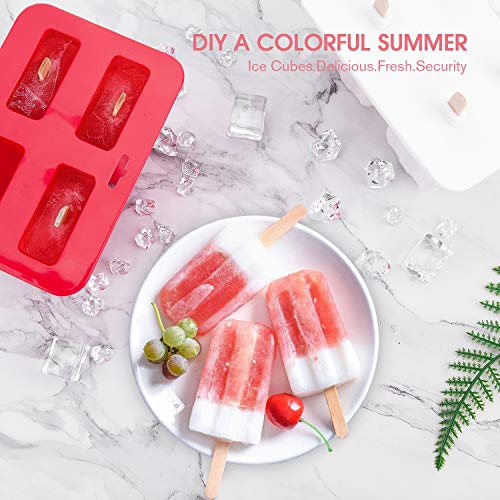 Mafiti MC100 Molde para Hacer Helados, Mini moldes de Helados y Aperitivos (Material: Silicona alimentaria Se Incluyen 50 Palos de Madera) Mafiti MC100 Molde para Hacer Helados, Mini moldes de Helados y Aperitivos (Material: Silicona alimentaria Se Incluyen 50 Palos de Madera)