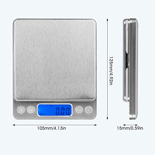 Mafiti MK200 Báscula Digital para Cocina de Acero Inoxidable, 3kg,Balanza de Alimentos Multifuncional, Peso de Cocina, Color Plata Mafiti MK200 Báscula Digital para Cocina de Acero Inoxidable, 3kg,Balanza de Alimentos Multifuncional, Peso de Cocina, Color Plata
