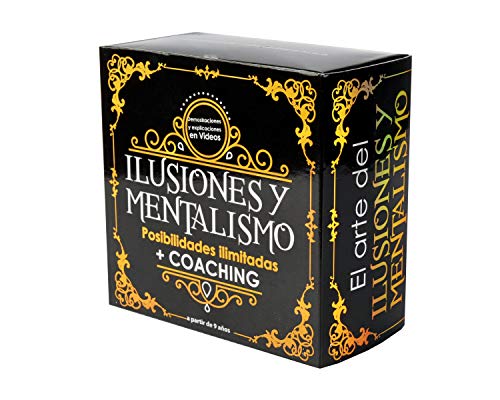 MAGIC SECRET - Caja de Magia para Adultos - Mentalismo e ilusionismo - +35 Trucos de Magia Profesionales - a Partir de 9 años - 60 vídeos explicativos (App) + 5 Accesorios + Entrenamiento