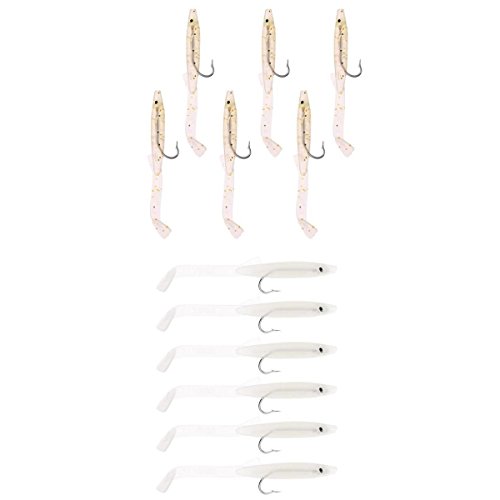 MagiDeal 12Pcs Cebos Biónicos Anguila Señuelo Gancho Cuerpo Esbelto Cola Cónica Aparejos Pesca Pescador Trampa Carnada MagiDeal 12Pcs Cebos Biónicos Anguila Señuelo Gancho Cuerpo Esbelto Cola Cónica Aparejos Pesca Pescador Trampa Carnada
