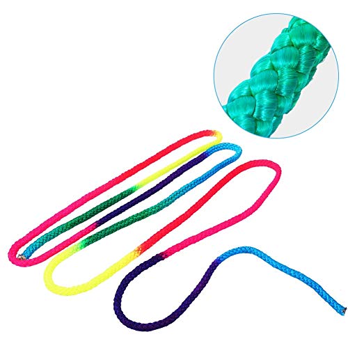 MAGT Cuerda Rítmica, Cuerda de Gimnasia rítmica de Color arcoíris Cuerda de competición de Artes sólidas Cuerda de Entrenamiento de Salto de Nylon for Juegos Oficiales