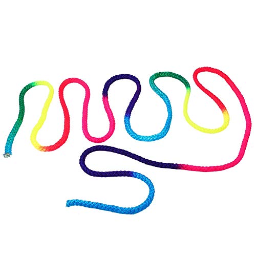MAGT Cuerda Rítmica, Cuerda de Gimnasia rítmica de Color arcoíris Cuerda de competición de Artes sólidas Cuerda de Entrenamiento de Salto de Nylon for Juegos Oficiales
