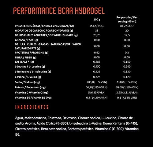 Mahalo Hydrogel Mix Box - Pack De 18 Geles 12 Performance Hydrogel (Limón +Frutos Rojos+ Manzana) + 3 Performance Caffeine Hydrogel (Cola)+ 3 Performance Bcaa Hydrogel (Naranja) - 18 Sticks X 45 Ml.