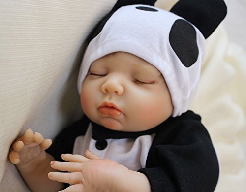 MAIDE DOLL Reborn MuƱecas de bebƩ de Vinilo de Silicona Suave Realista ReciƩn Panda Coat Negro Zapatos de Pantalones Nacido para niƱos Mayores de 3 aƱos Juguete-50CM MAIDE DOLL Reborn MuƱecas de bebƩ de Vinilo de Silicona Suave Realista ReciƩn Panda Coat Negro Zapatos de Pantalones Nacido para niƱos Mayores de 3 aƱos Juguete-50CM