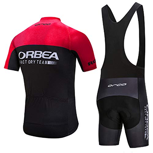 Maillot Ciclismo Verano Hombre Manga Corta y 3D Gel Acolchado Culotes Pantalones Ciclismo Ropa Verano Primavera