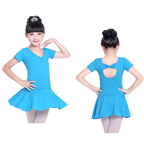 Maillot de Ballet para Niña Leotardo Vestido de Danza Falda Tutú Traje de Princesa Dancewear Clásico Transpirable