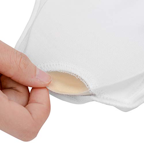 Maillot de Danza Gimnasia Leotardo Clásico Body de Ballet para Mujer Blanco XXL Maillot de Danza Gimnasia Leotardo Clásico Body de Ballet para Mujer Blanco XXL