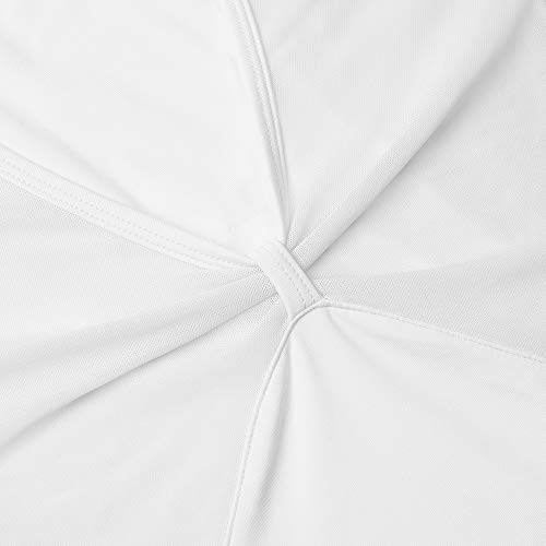 Maillot de Danza Gimnasia Leotardo Clásico Body de Ballet para Mujer Blanco XXL Maillot de Danza Gimnasia Leotardo Clásico Body de Ballet para Mujer Blanco XXL