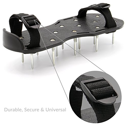 Maison & White Zapatos para airear el césped | Correas ajustables | Tamaño universal para todos los zapatos | Para un césped exuberante saludable Maison & White Zapatos para airear el césped | Correas ajustables | Tamaño universal para todos los zapatos | Para un césped exuberante saludable