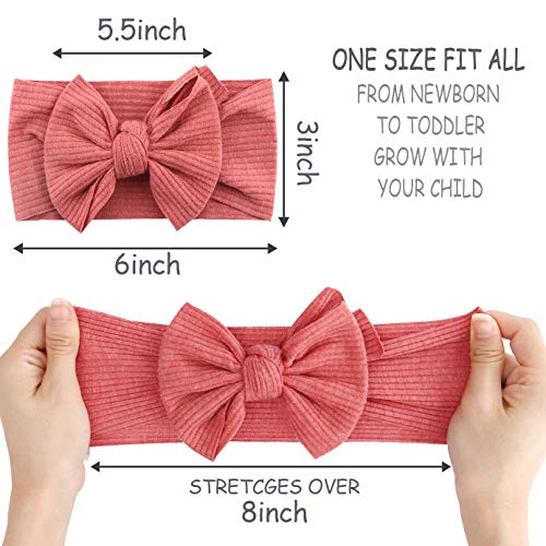 Makone elástico de Punto Venda del bebé con Arcos de Pom Pom Bun 5,5 Pulgadas Grande del Arco Pelo de la Venda de Las Muchachas Infantiles del bebé Makone elástico de Punto Venda del bebé con Arcos de Pom Pom Bun 5,5 Pulgadas Grande del Arco Pelo de la Venda de Las Muchachas Infantiles del bebé