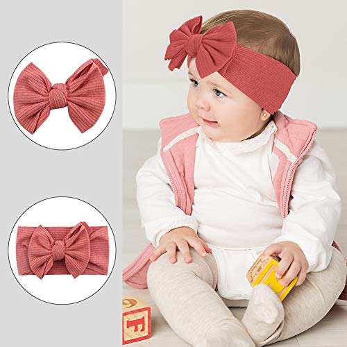 Makone elástico de Punto Venda del bebé con Arcos de Pom Pom Bun 5,5 Pulgadas Grande del Arco Pelo de la Venda de Las Muchachas Infantiles del bebé Makone elástico de Punto Venda del bebé con Arcos de Pom Pom Bun 5,5 Pulgadas Grande del Arco Pelo de la Venda de Las Muchachas Infantiles del bebé
