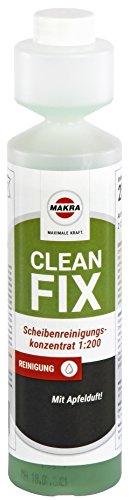 MAKRA Cleanfix - Limpiador concentrado para cristales (1:200, aroma de manzana, 250 ml)