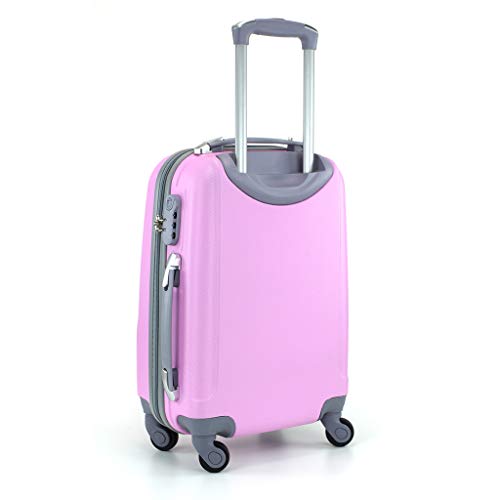 Maleta de Cabina 20x35x55cm con 4 Ruedas giratorias (Rosa) Maleta de Cabina 20x35x55cm con 4 Ruedas giratorias (Rosa)