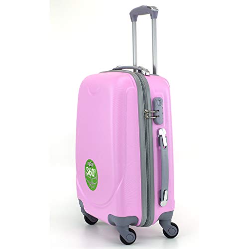 Maleta de Cabina 20x35x55cm con 4 Ruedas giratorias (Rosa) Maleta de Cabina 20x35x55cm con 4 Ruedas giratorias (Rosa)