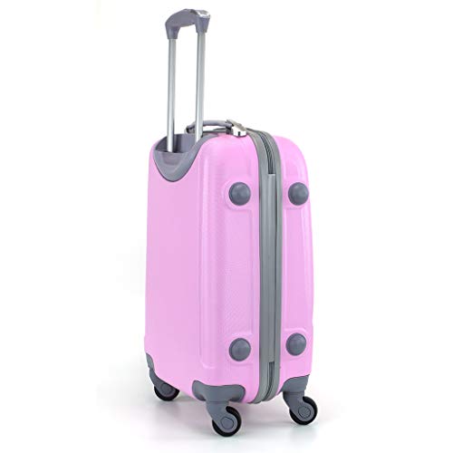 Maleta de Cabina 20x35x55cm con 4 Ruedas giratorias (Rosa) Maleta de Cabina 20x35x55cm con 4 Ruedas giratorias (Rosa)