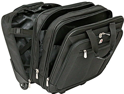 Maleta ejecutiva, para viajes de una noche, con compartimento para portátil de 15 a 17 pulgadas, con ruedas Maleta ejecutiva, para viajes de una noche, con compartimento para portátil de 15 a 17 pulgadas, con ruedas