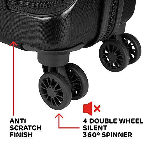Maletas de Viaje de Cabina 55x40x20 con USB de Carga Equipaje de Mano Trolley rigida 4 Ruedas giratorias 360º candado TSA Maleta Ryanair, Grandes Resistentes Sulema Maletas de Viaje de Cabina 55x40x20 con USB de Carga Equipaje de Mano Trolley rigida 4 Ruedas giratorias 360º candado TSA Maleta Ryanair, Grandes Resistentes Sulema