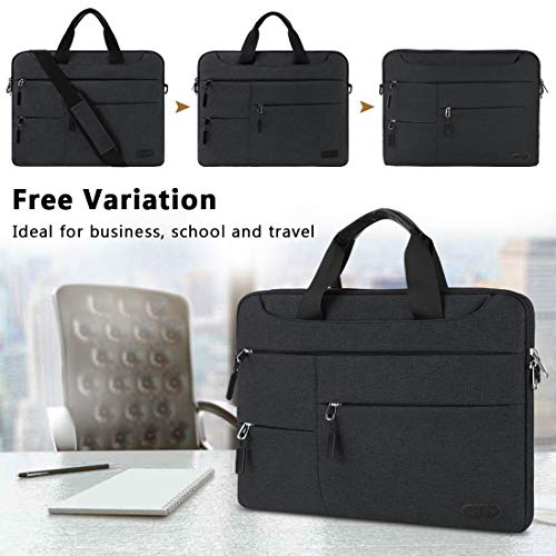 Maletin Ordenador Portatil 15,6 Pulgadas Hombre Mujer Bolso Bandolera Impermeable para portátiles Protectora Compatible Trabajo Grande Bolsa Gris Negro Maletin Ordenador Portatil 15,6 Pulgadas Hombre Mujer Bolso Bandolera Impermeable para portátiles Protectora Compatible Trabajo Grande Bolsa Gris Negro